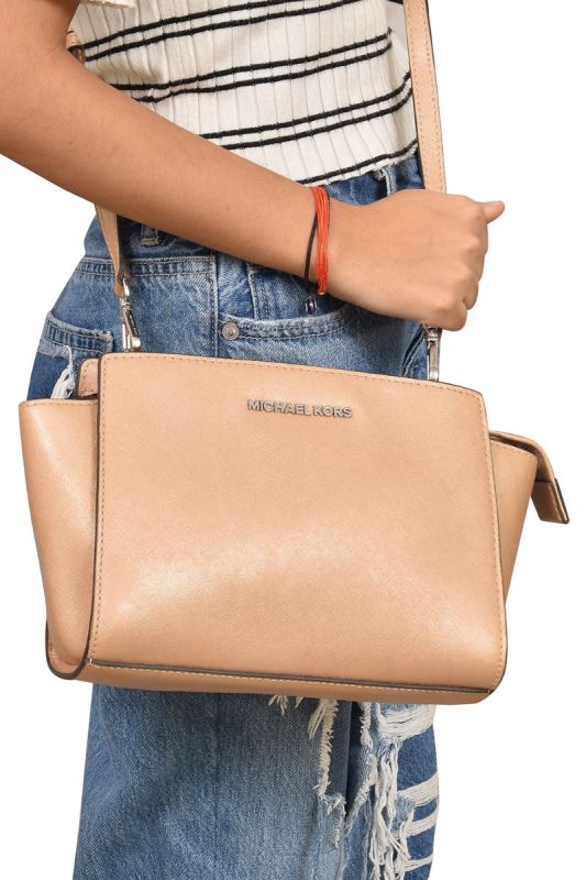 Michael Kors Selma Medium Leather Crossbody