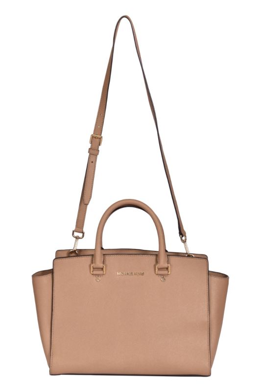 Michael Kors Selma Medium Top Zip Satchel Crossbody Bag