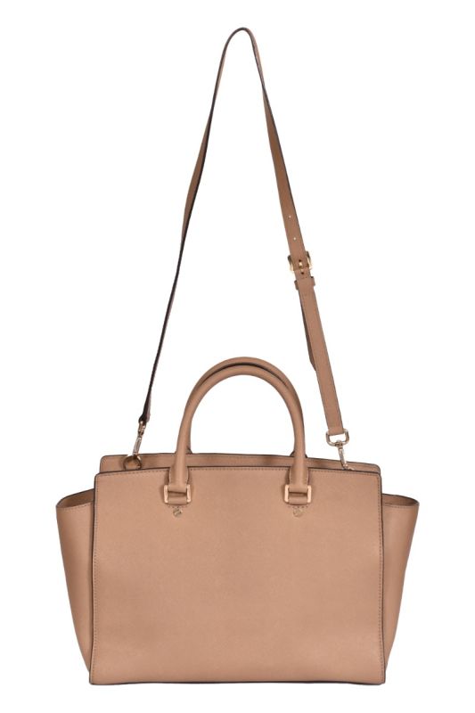 Michael Kors Selma Medium Top Zip Satchel Crossbody Bag
