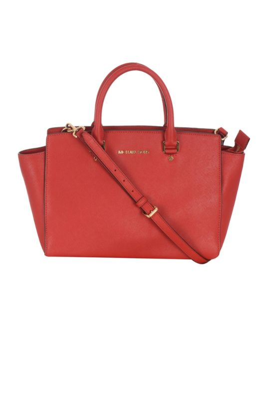 MICHAEL KORS SELMA SAFFIANO SATCHEL BAG