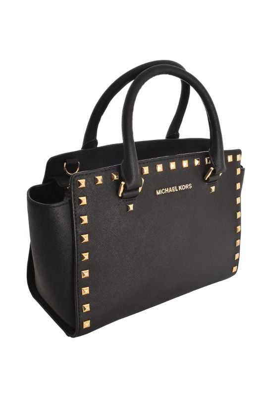 MICHAEL KORS SELMA STUDDED SHOULDER BAG