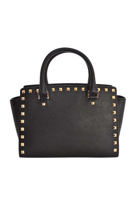 MICHAEL KORS SELMA STUDDED SHOULDER BAG