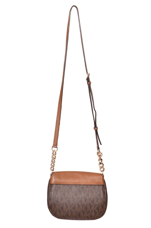 Michael Kors Signature Coated Canvas Mott Dome Crossbody Bag