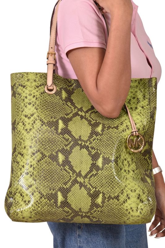 Michael Kors Snake Skin Embossed Tote Bag