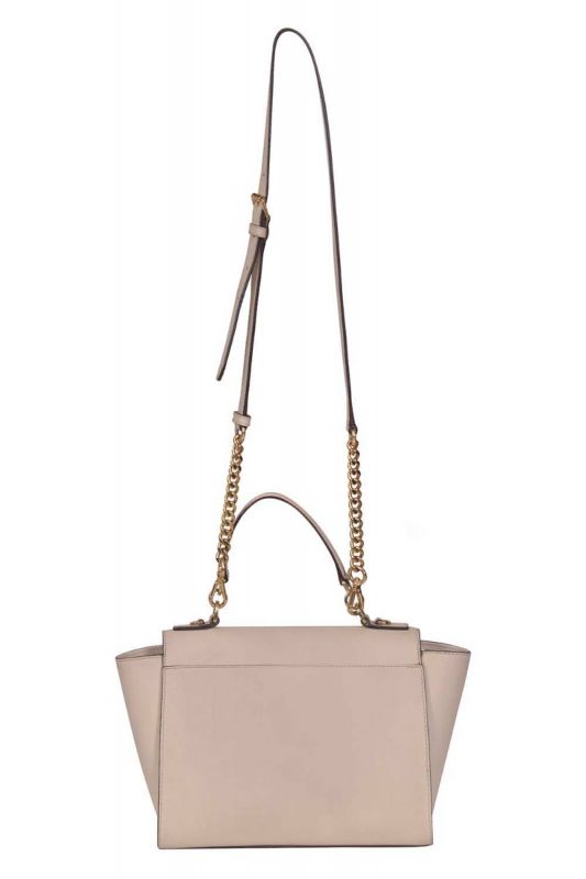 Michael Kors Tina Saffiano Leather Ecru Shoulder Bag