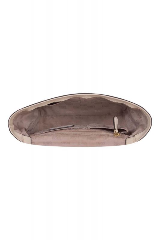 Michael Kors Tina Saffiano Leather Ecru Shoulder Bag