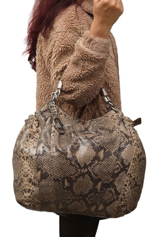 MICHAEL KORS VINTAGE SNAKESKIN DESIGN BAG