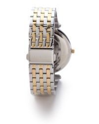 MICHAEL KORS WOMEN’S METTALIC DARCI PAVE TWO TONE WATCH
