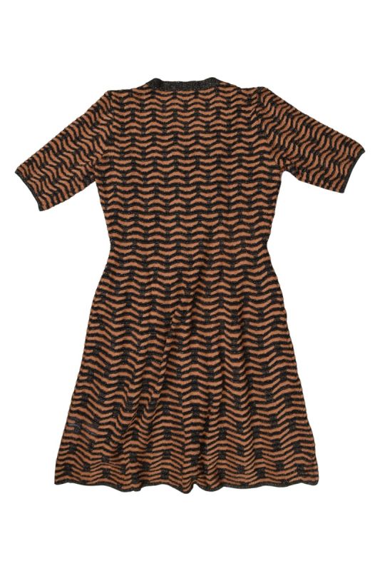 Missoni Brown Ribbed Dress