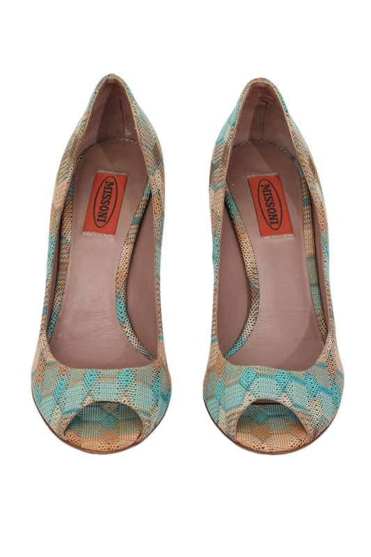 Missoni EU 38 Blue Peep Toes