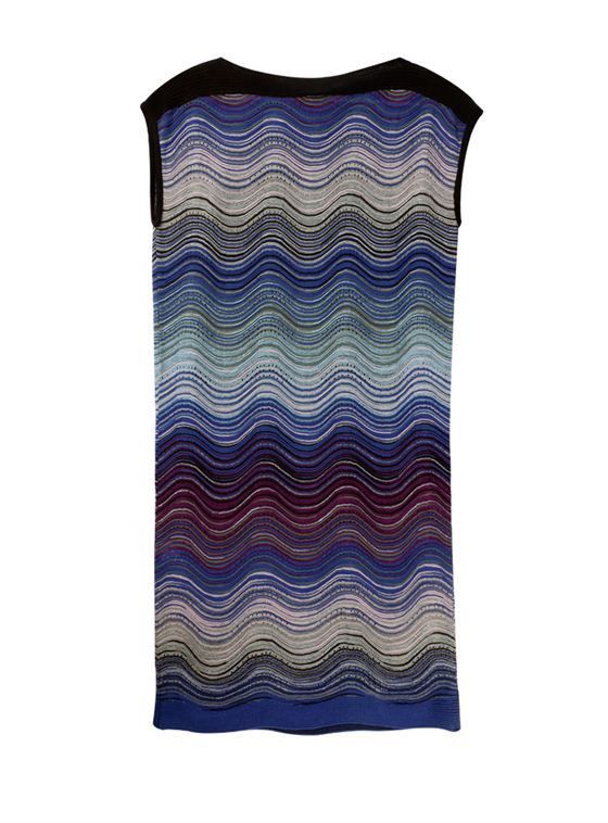 MISSONI PURPLE CLASSIC LUREX WAVE RIPPLE KNIT