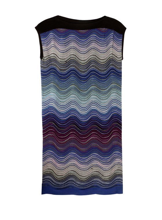 MISSONI PURPLE CLASSIC LUREX WAVE RIPPLE KNIT