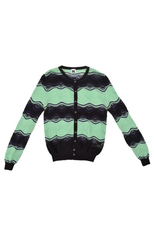 Missoni Zig-Zag Striped Mesh Jumper