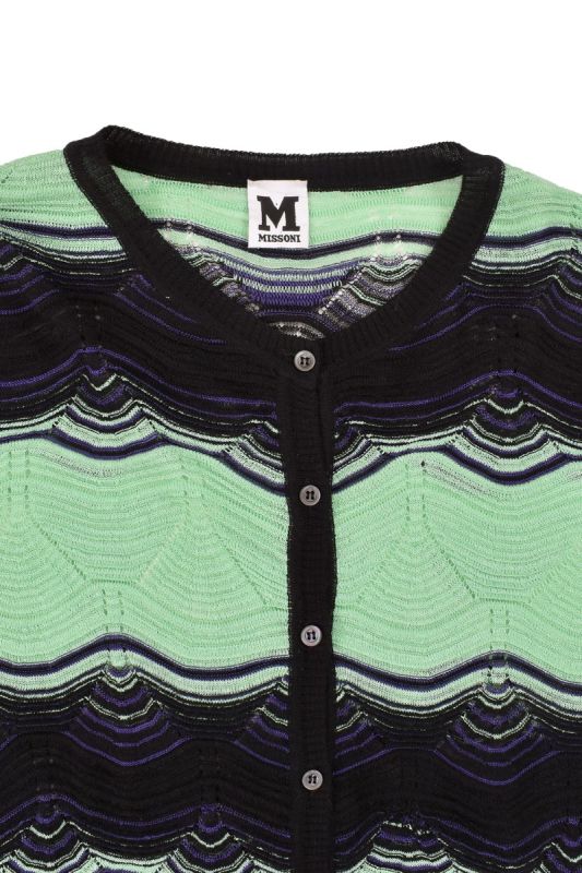 Missoni Zig-Zag Striped Mesh Jumper