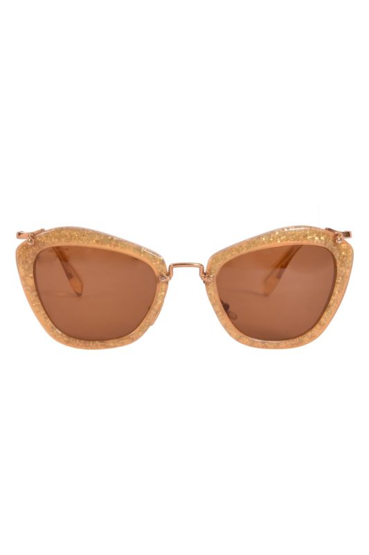 Miu Miu Golden Cat Eye Sunglasses