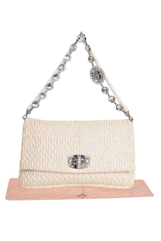 Miu Miu Logo – Plaque Matelasse Handbag