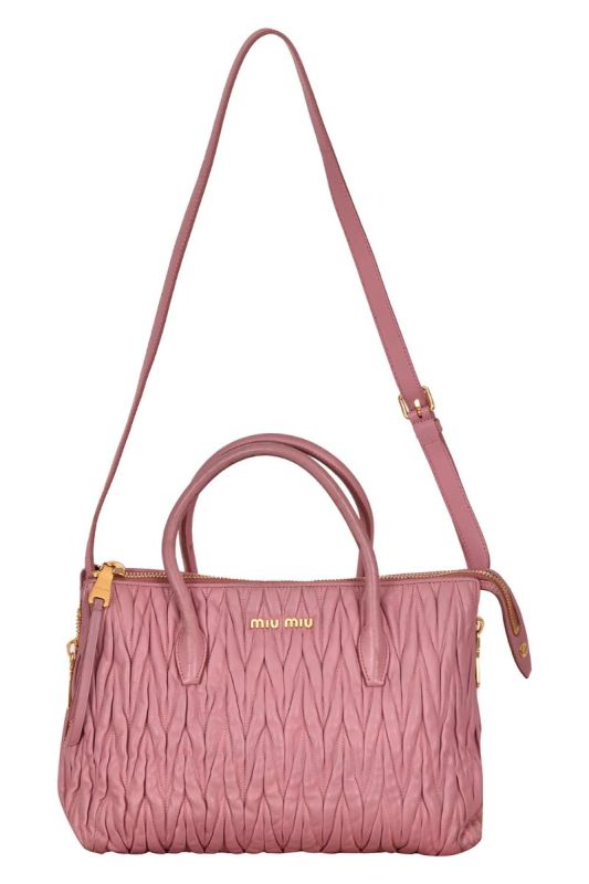 Miu Miu Matelassé Leather Tote Bag