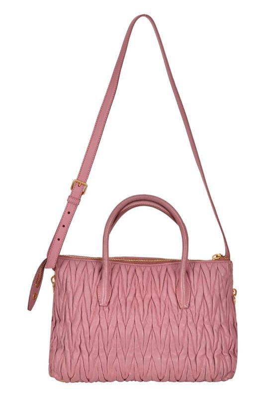 Miu Miu Matelassé Leather Tote Bag