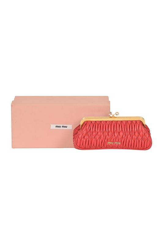 Miu Miu Matelasse Clutch