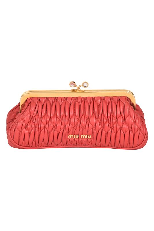 Miu Miu Matelasse Clutch