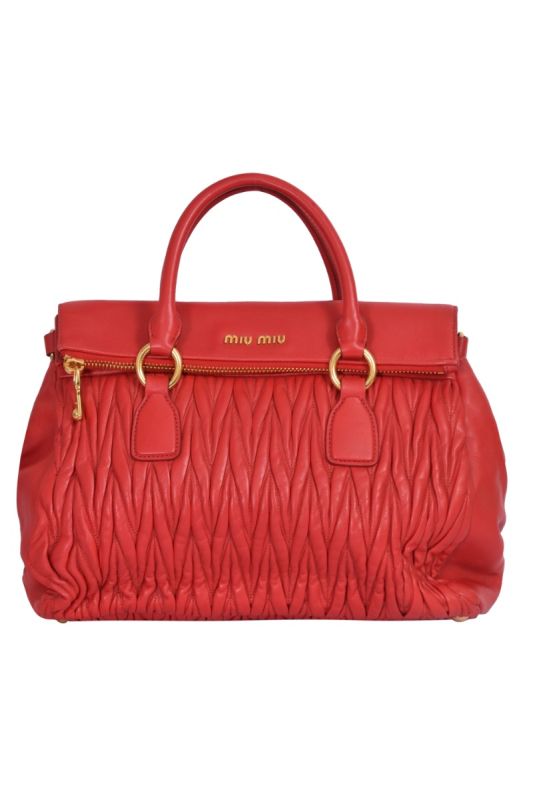 Miu Miu Matelasse Nappa Tote Bag