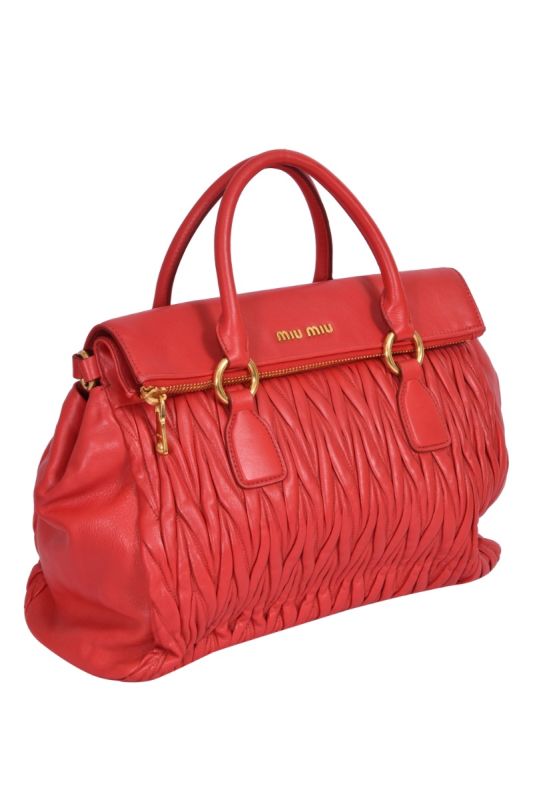 Miu Miu Matelasse Nappa Tote Bag