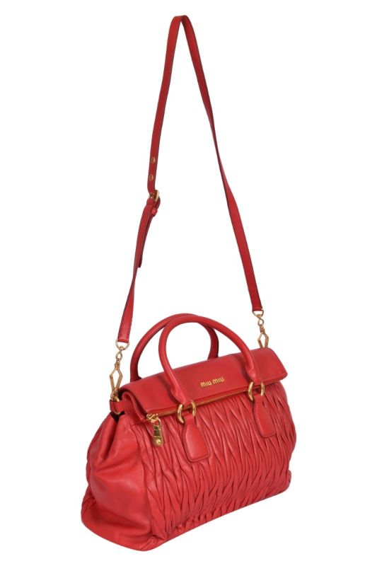 Miu Miu Matelasse Nappa Tote Bag