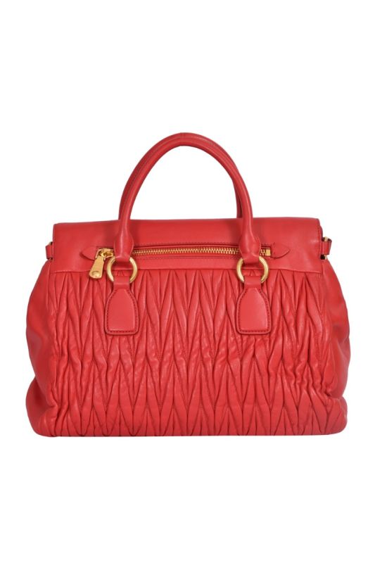 Miu Miu Matelasse Nappa Tote Bag