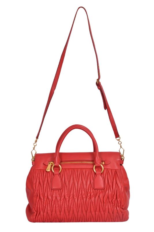 Miu Miu Matelasse Nappa Tote Bag