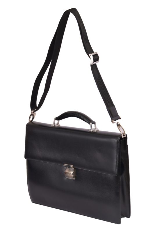 Mont Blanc Meisterstuck Double Gusset Briefcase Shoulder Bag
