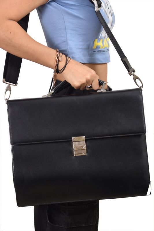 Mont Blanc Meisterstuck Double Gusset Briefcase Shoulder Bag