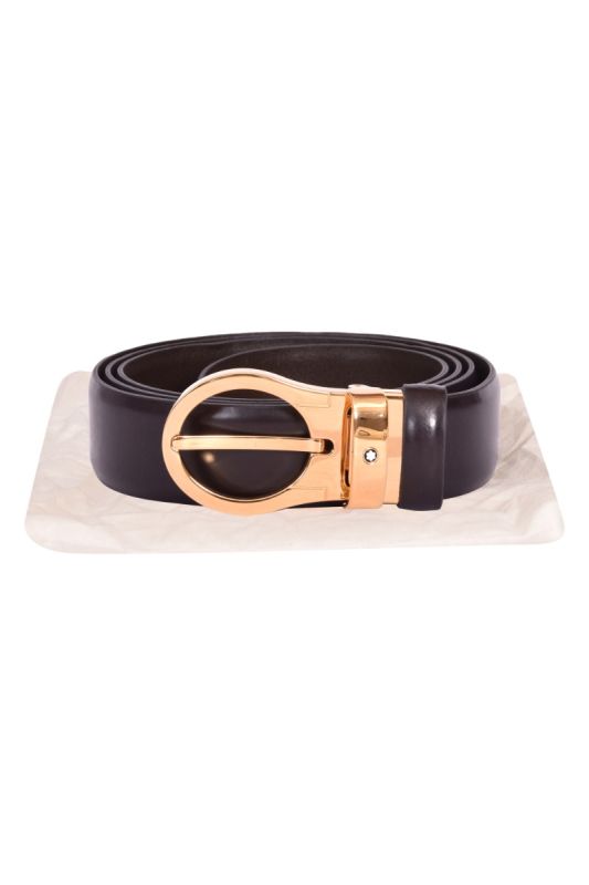Mont Blanc Men’s Leather Belt