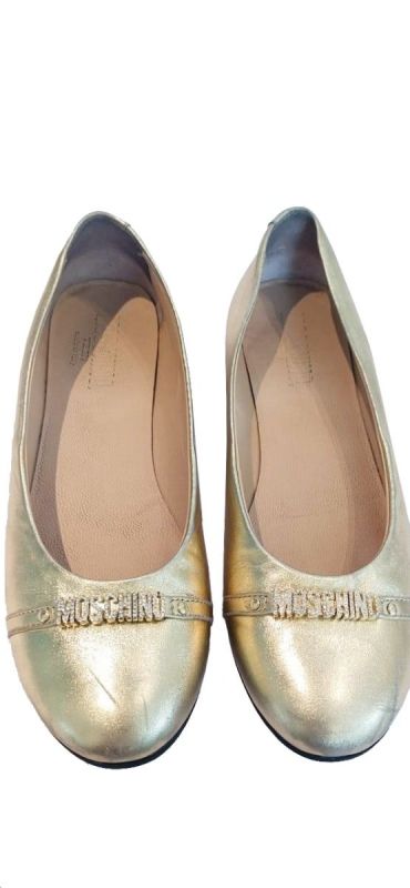 MOSCHINO GOLDEN BALLET FLATS