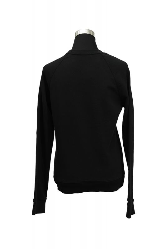 MSGM Size XS Crewneck Black Sweatshirt