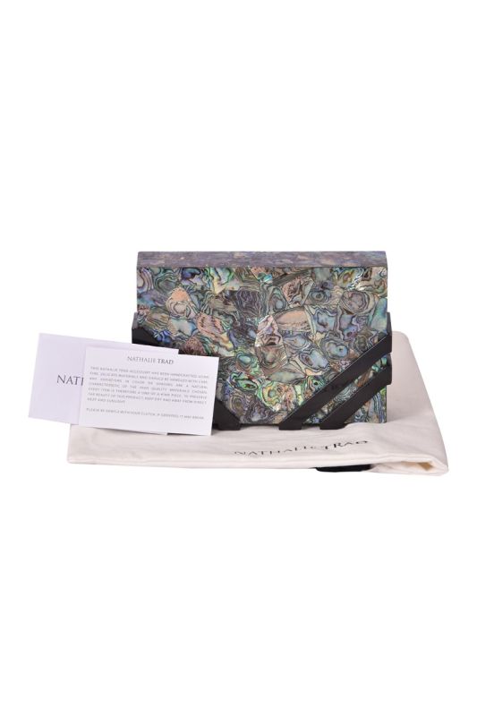 NathalieTrad Clinton Mother of Pearl Clutch