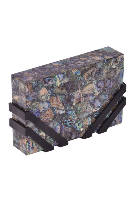 NathalieTrad Clinton Mother of Pearl Clutch