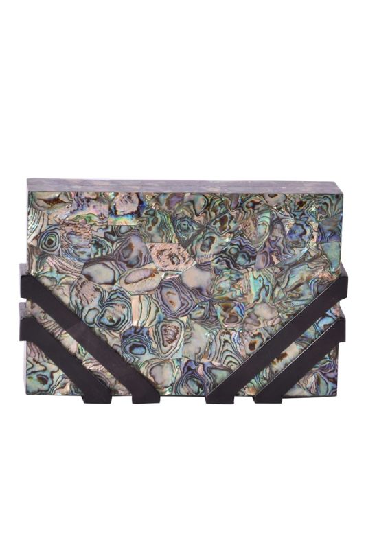 NathalieTrad Clinton Mother of Pearl Clutch