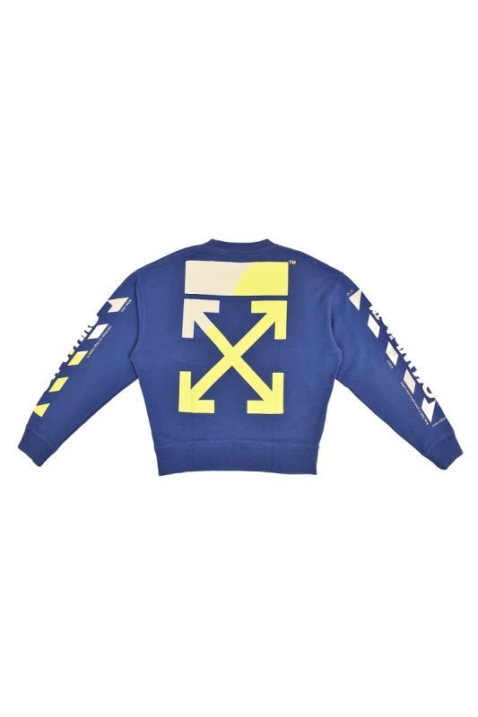 OFF – WHITE DIAGONAL SPLIT LOGO SWEATSHIRT