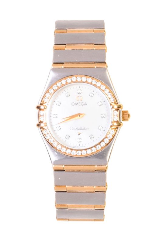 OMEGA CONSTELLATION TWO TONE DIAMOND WATCH