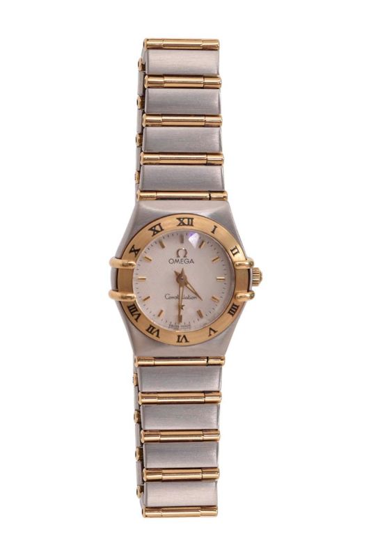 OMEGA CONSTELLATION QUARTZ GOLD & SILVER LADIES WATCH