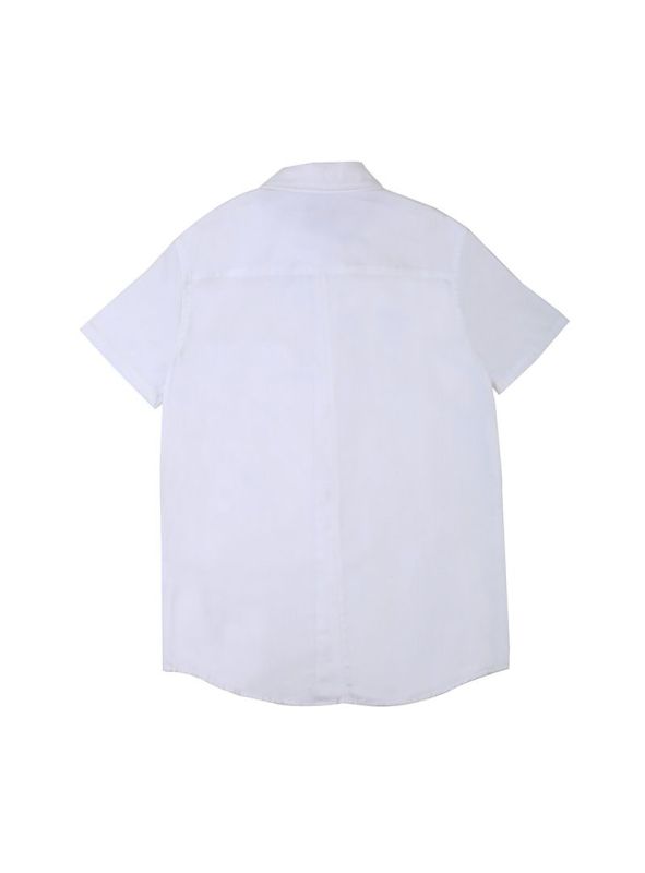 PAUL SMITH JUNIOR CLASSIC WHITE LINEN SHIRT