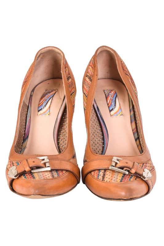 PAUL SMITH TAN JULIA HEELS
