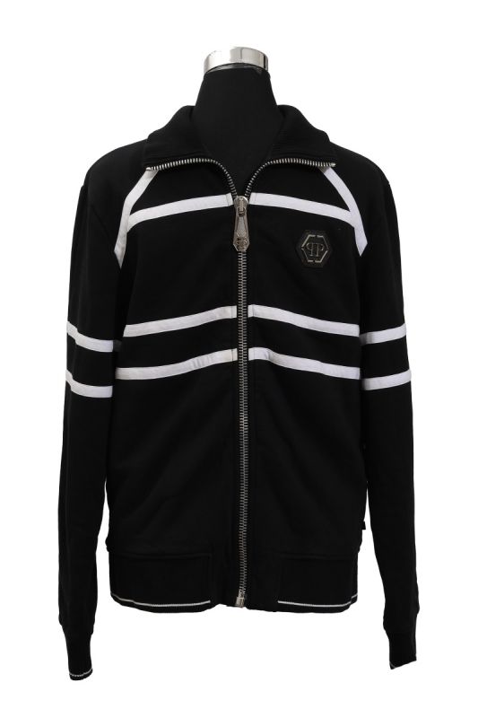 Philipp Plein Size M Black & White Zipper