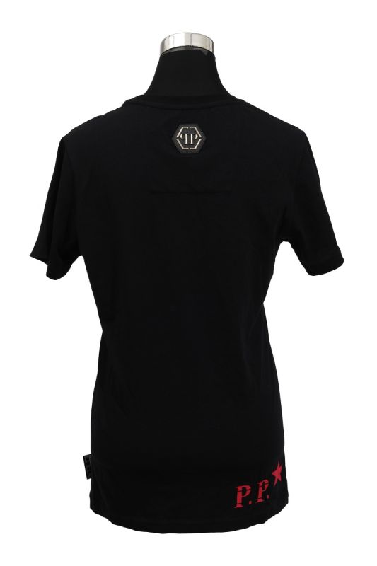 Philipp Plein Size M Red Skull T-shirt