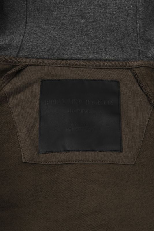 Philipp Plein Size S Olive Green Zipper Jacket
