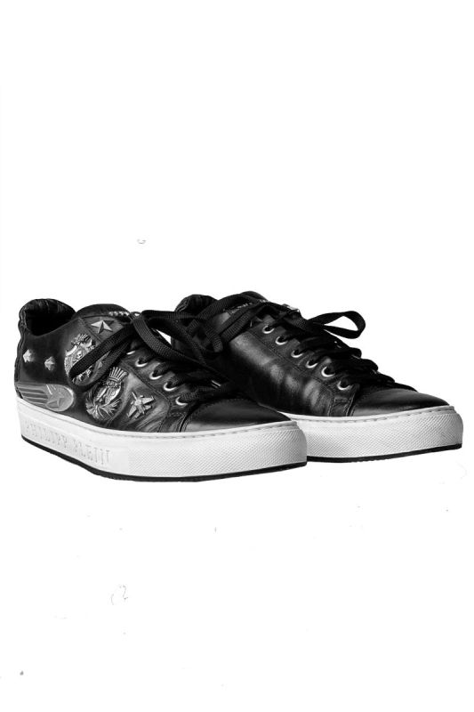 PHILIPP PLEIN UNISEX STUDDED SNEAKERS