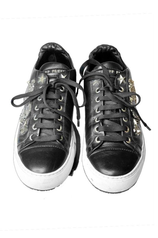 PHILIPP PLEIN UNISEX STUDDED SNEAKERS