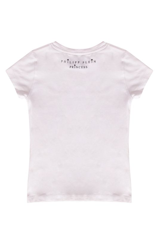 Philipp Plein White Bang Bling Crewneck T-shirt
