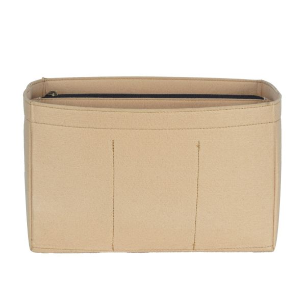 POCHETTE DE LUXE BEIGE WITH INSERT BAG ORGANIZER