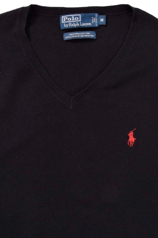Polo by Ralph Lauren Black Sweater Vest